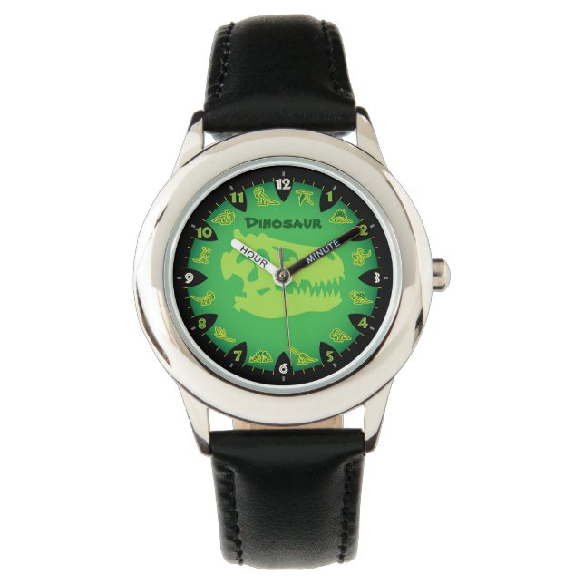 Monster Green Dinosaur Watch (Front)