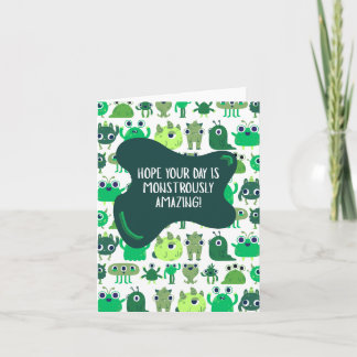 Monster Greeting Card