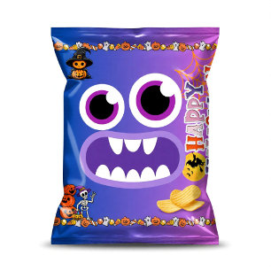 Monster Halloween Chip Bag Wrappers Party Favours Notepad
