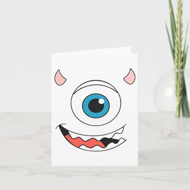 Monster Halloween Costume Monsters University Fami Card (Front)