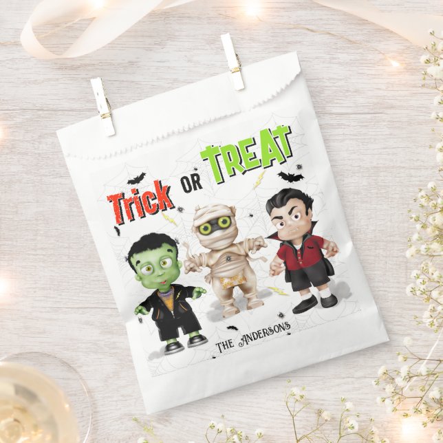 Monster Halloween Party Favour Bag (Clipped)