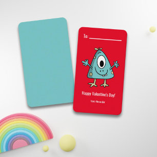Monster Happy Valentine's Day School Card