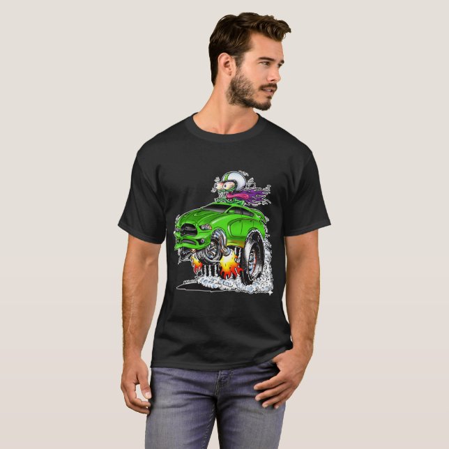 Monster Hot Racer (green) T-Shirt (Front Full)