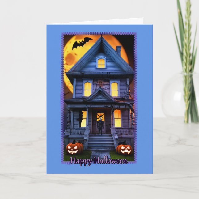Monster House Halloween Card (Front)