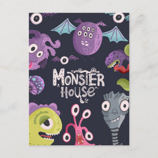 Monster House Postcard