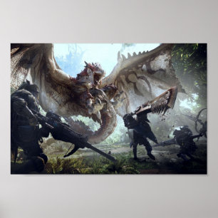 Monster Hunter World Rathalos Poster