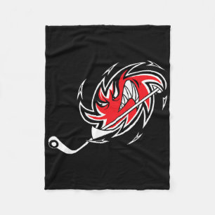 Monster Hurricane Storm Hockey Logo Fleece Blanket