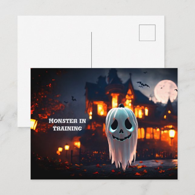 Monster illustration Halloween Postcard (Front/Back)