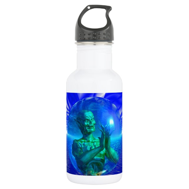 Monster in a Bubble 532 Ml Water Bottle (Front)