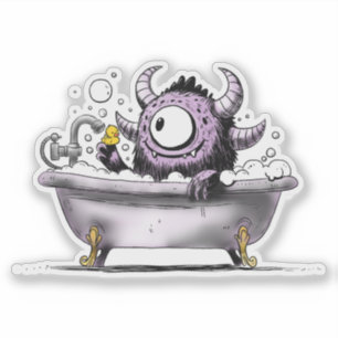 Monster in Bubble Bath