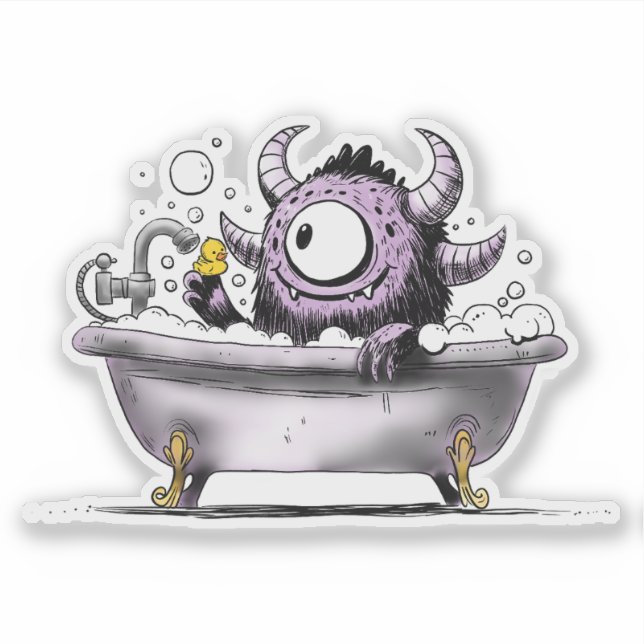 Monster in Bubble Bath (Front)