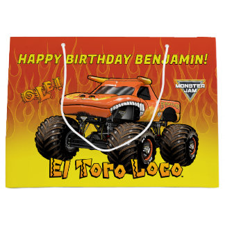 Monster Jam - El Toro Loco Birthday Large Gift Bag