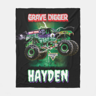 Monster Jam Grave Digger - Personalised Fleece Blanket