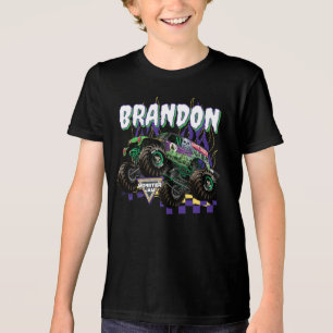 Monster Jam Grave Digger - Personalised Tri-Blend Shirt