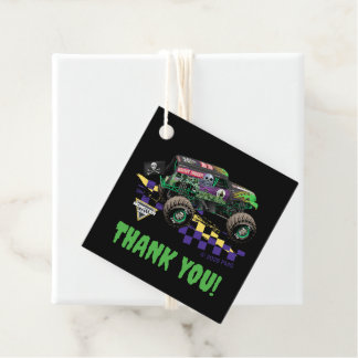 Monster Jam Grave Digger Thank You Favour Tags