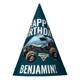 Monster Jam Megalodon Happy Birthday Party Hat