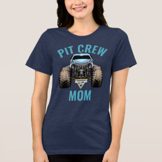Monster Jam Megalodon Pit Crew Mum Birthday Tri-Blend Shirt