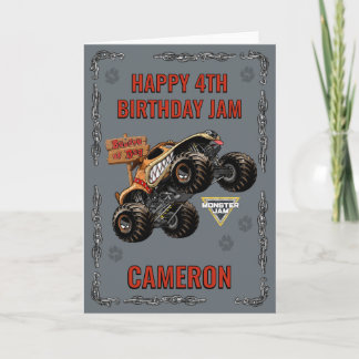 Monster Jam - Monster Mutt Birthday Card