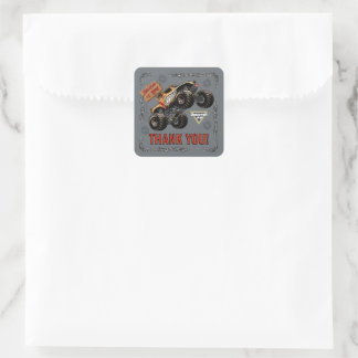 Monster Jam - Monster Mutt Birthday Square Sticker