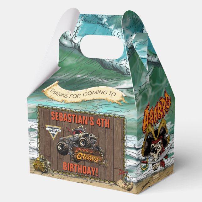 Monster Jam - Pirate's Curse Birthday Favour Box (Front)
