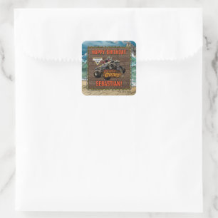 Monster Jam - Pirate's Curse Birthday Square Sticker