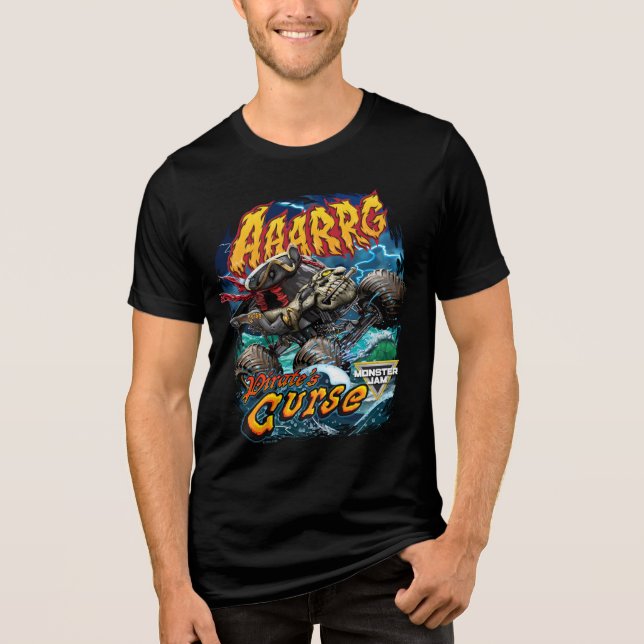 Monster Jam Pirate's Curse Tri-Blend Shirt (Front)