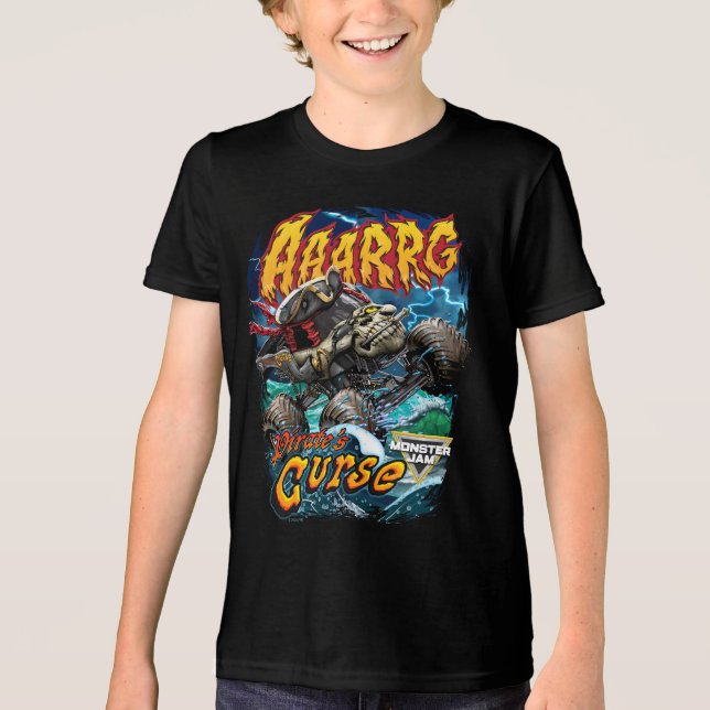 Monster Jam Pirate's Curse Tri-Blend Shirt (Front)