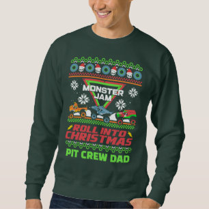 Monster Jam "Roll Into Christmas" Ugly Sweater