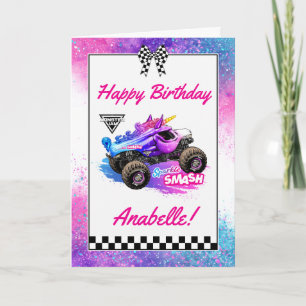 Monster Jam - Sparkle Smash Birthday Card