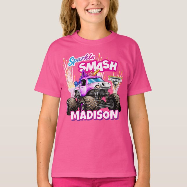Monster Jam Sparkle Smash - Personalised T-Shirt (Front)