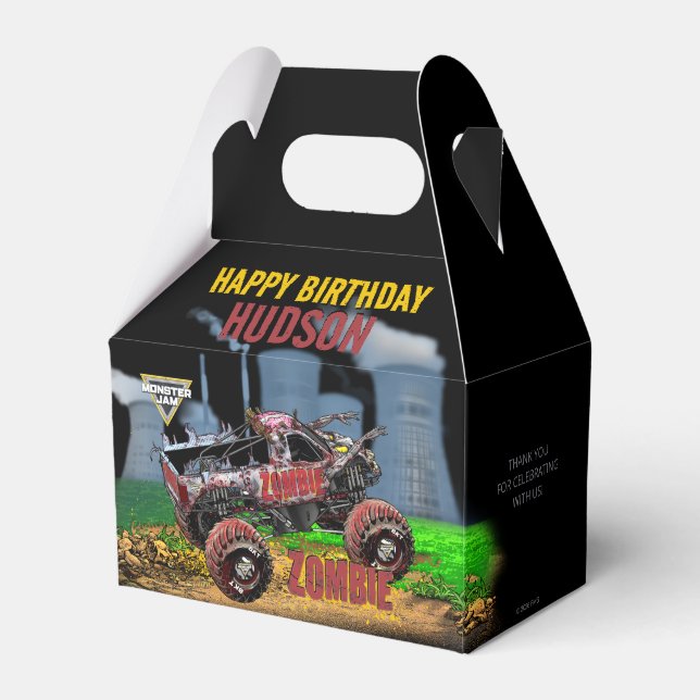 Monster Jam - Zombie Birthday Favour Box (Front Side)