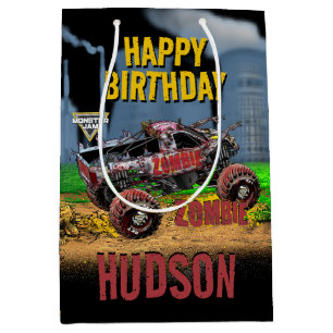 Monster Jam - Zombie Birthday Medium Gift Bag