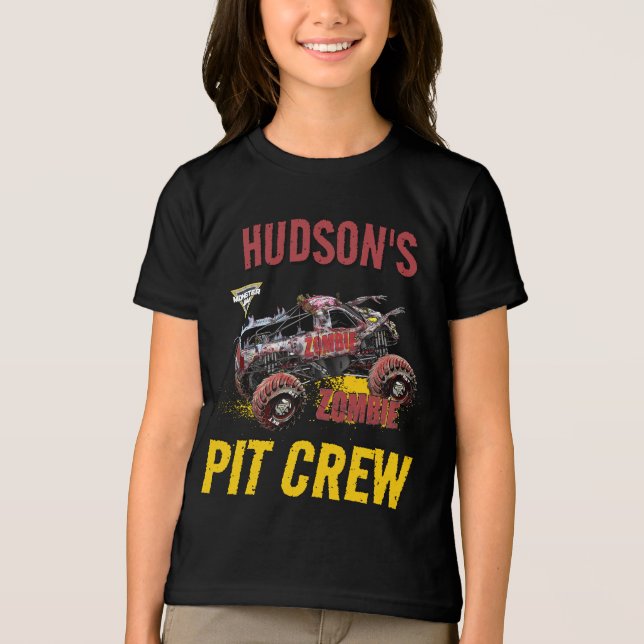 Monster Jam - Zombie Birthday Pit Crew Tri-Blend Shirt (Front)