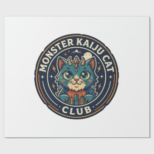 Monster Kaiju Cat Cat Graphic Tee Art - Monster Ka Wrapping Paper