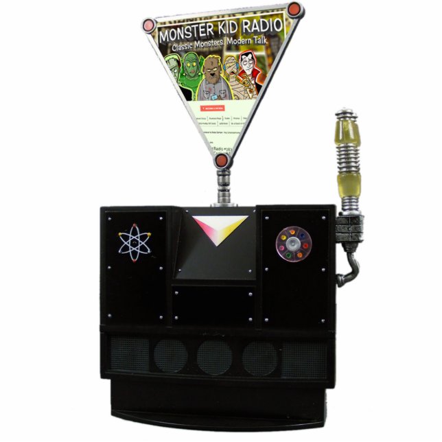 Monster Kid Radio Interocitor Standing Photo Sculpture (Front)