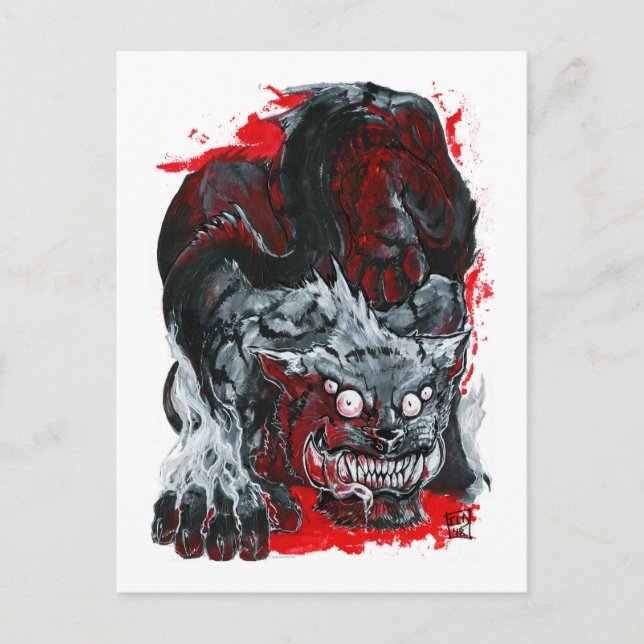 Monster Kitty Postcard (Front)