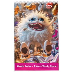 Monster Ladies – A Year of Quirky Charm Calendar