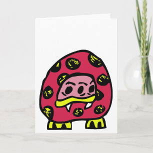 MONSTER LADYBUG GREETING CARD
