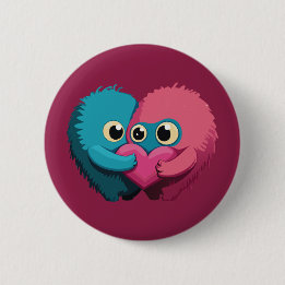 Monster Love 6 Cm Round Badge