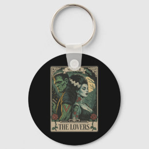 Monster Lovers Tarot Card Gothic Frankenstein Hall Key Ring