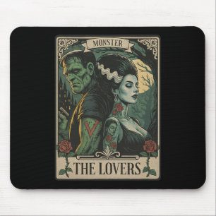 Monster Lovers Tarot Card Gothic Frankenstein Hall Mouse Mat