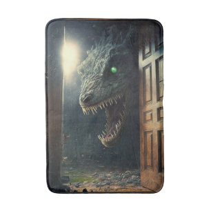 monster lurk bath mat