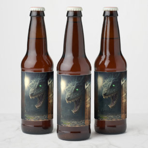 Monster lurk beer bottle label