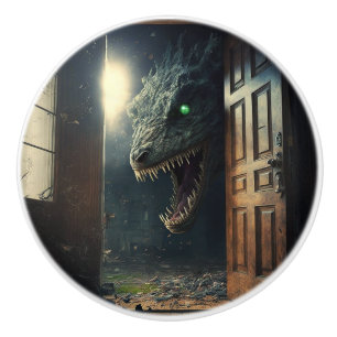 Monster lurk ceramic knob