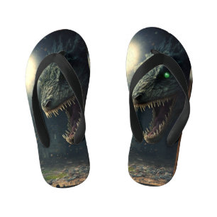 monster lurk kid's flip flops