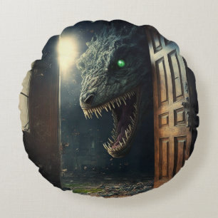monster lurk round cushion