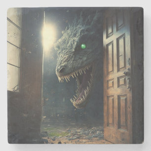 Monster lurk stone coaster