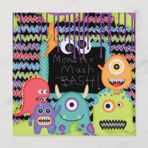 Monster Mash Bash Birthday Invitation