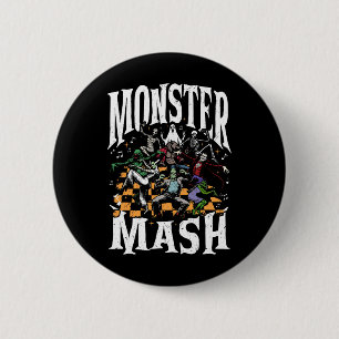Monster Mash Funny Halloween Spooky Season Trick O 6 Cm Round Badge