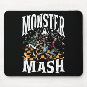 Monster Mash Funny Halloween Spooky Season Trick O Mouse Mat